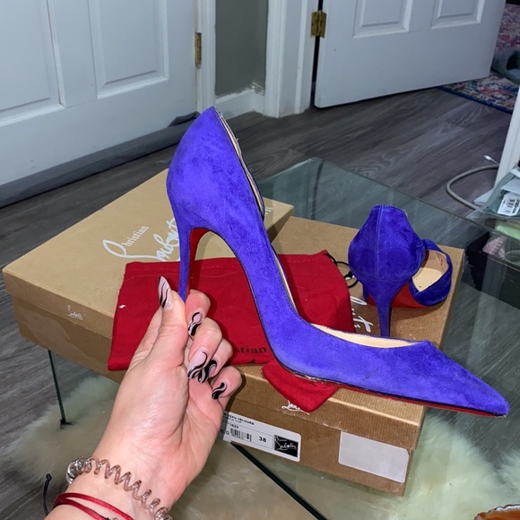 VELVET PURPLE IRIZA LOUBOUTIN USED - Picture 7 of 9